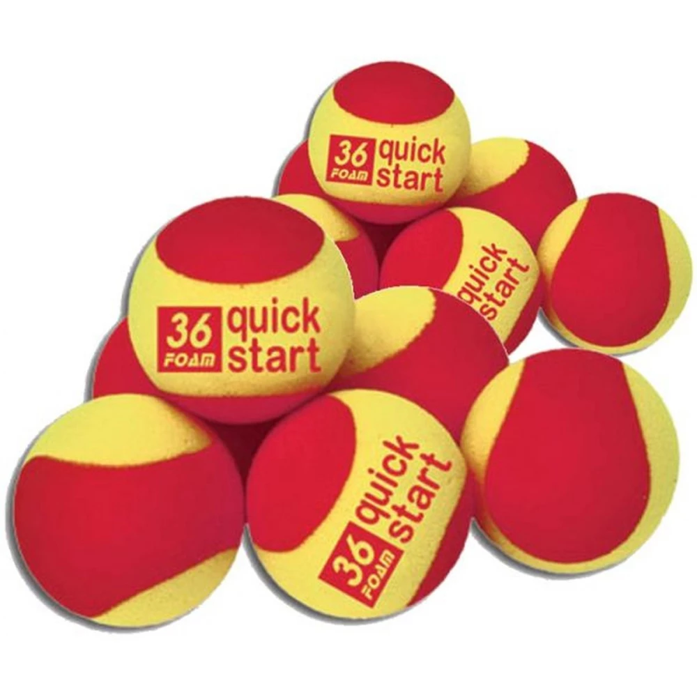 QuickStart 36 Red Foam Training Tennis Balls For 36’ Court - Set Of 12 (1 Dozen) 3 QuickStart 36 Red Foam Training Tennis Balls For 36’ Court - Set Of 12 (1 Dozen)