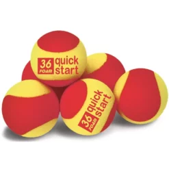QuickStart 36 Red Foam Training Tennis Balls For 36’ Court (Set Of 6)