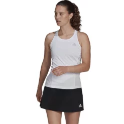 Adidas Women’s Club Tennis Tank Top (White) -Tecnifibre Shop CAWKPQ WHT Adidas Womens Club Tennis Tank White a 1000 1000