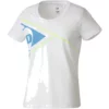Dunlop Women’s Club Tee Flying D Shirt (White) 1 Dunlop Women’s Club Tee Flying D Shirt (White) -Tecnifibre Shop CTFD W Dunlop Womens Club Tee Flying D Shirt White 1000 1000
