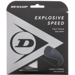 Dunlop Explosive Speed Black 17g Tennis String (Set)