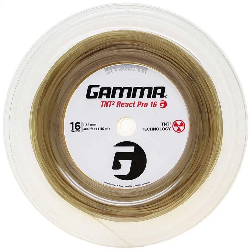 Gamma TNT2 React Pro 16g Tennis String (Reel) 3 Gamma TNT2 React Pro 16g Tennis String (Reel)