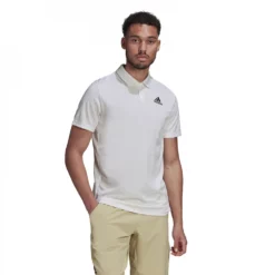 Adidas Men’s Heat.RDY Tennis Polo (White) -Tecnifibre Shop HC2714 Adidas Mens Heat.RDY Tennis Polo White 1000 1000