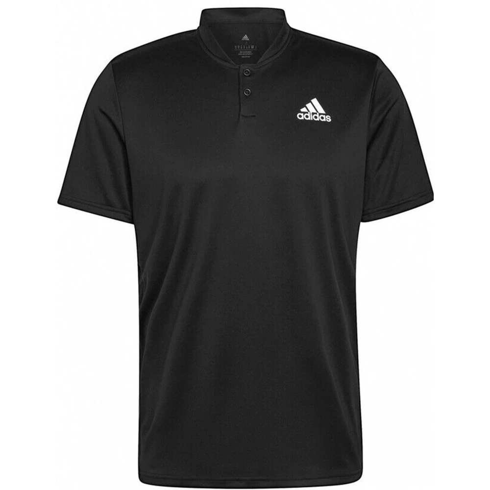 Adidas Men’s Club Henley Tennis Polo (Black)