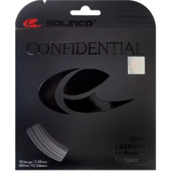 Solinco Confidential 16g Silver Tennis String (Set)