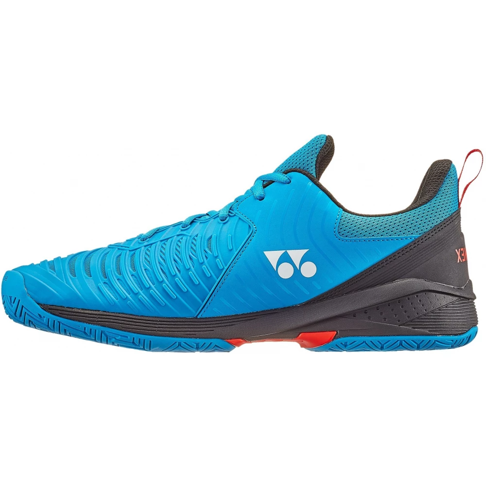Yonex Unisex Power Cushion Sonicage 3 Wide Tennis Shoes (Blue/Black) - Image 2