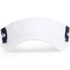 Ame & Lulu Head In The Game Visor (White Navy) -Tecnifibre Shop VSR264 ameandlulu pickleball head in the game visor white navy front 1000 1000
