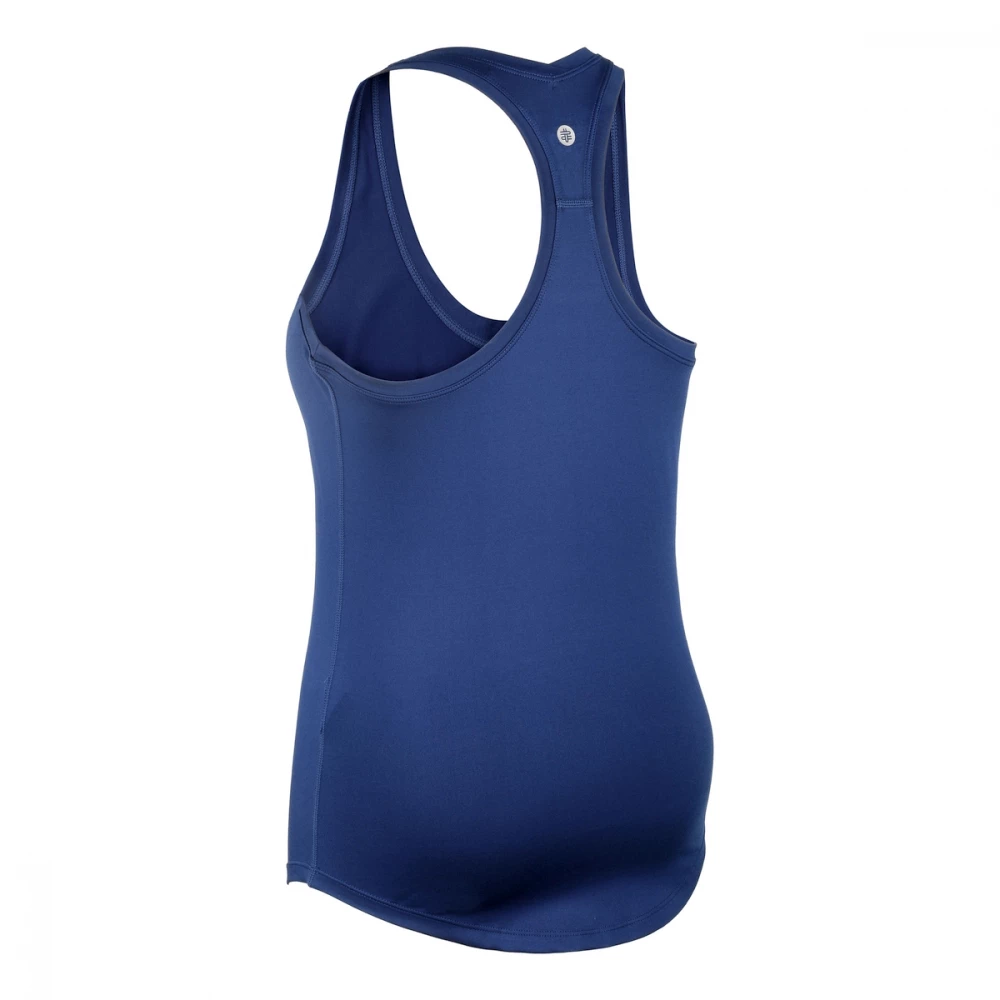 DUC Hailey Women’s Racer-Back Tennis Tank Top (Navy) - Image 2
