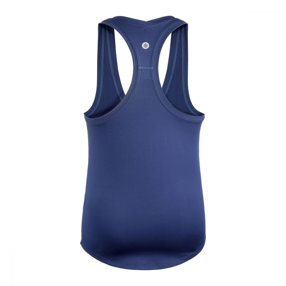 DUC Hailey Women’s Racer-Back Tennis Tank Top (Navy) - Image 3
