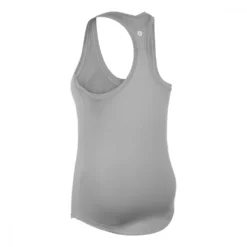 DUC Hailey Women’s Racer-Back Tennis Tank Top (Silver) -Tecnifibre Shop W2206 SV DUC Hailey Womens Racer Back Tennis Tank Top Silverb 1000 1000