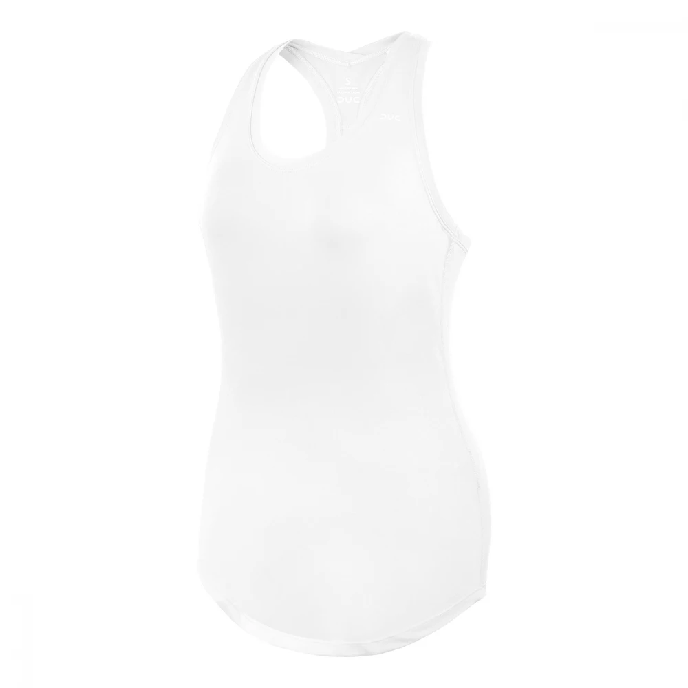 DUC Hailey Women’s Racer-Back Tennis Tank Top (White)