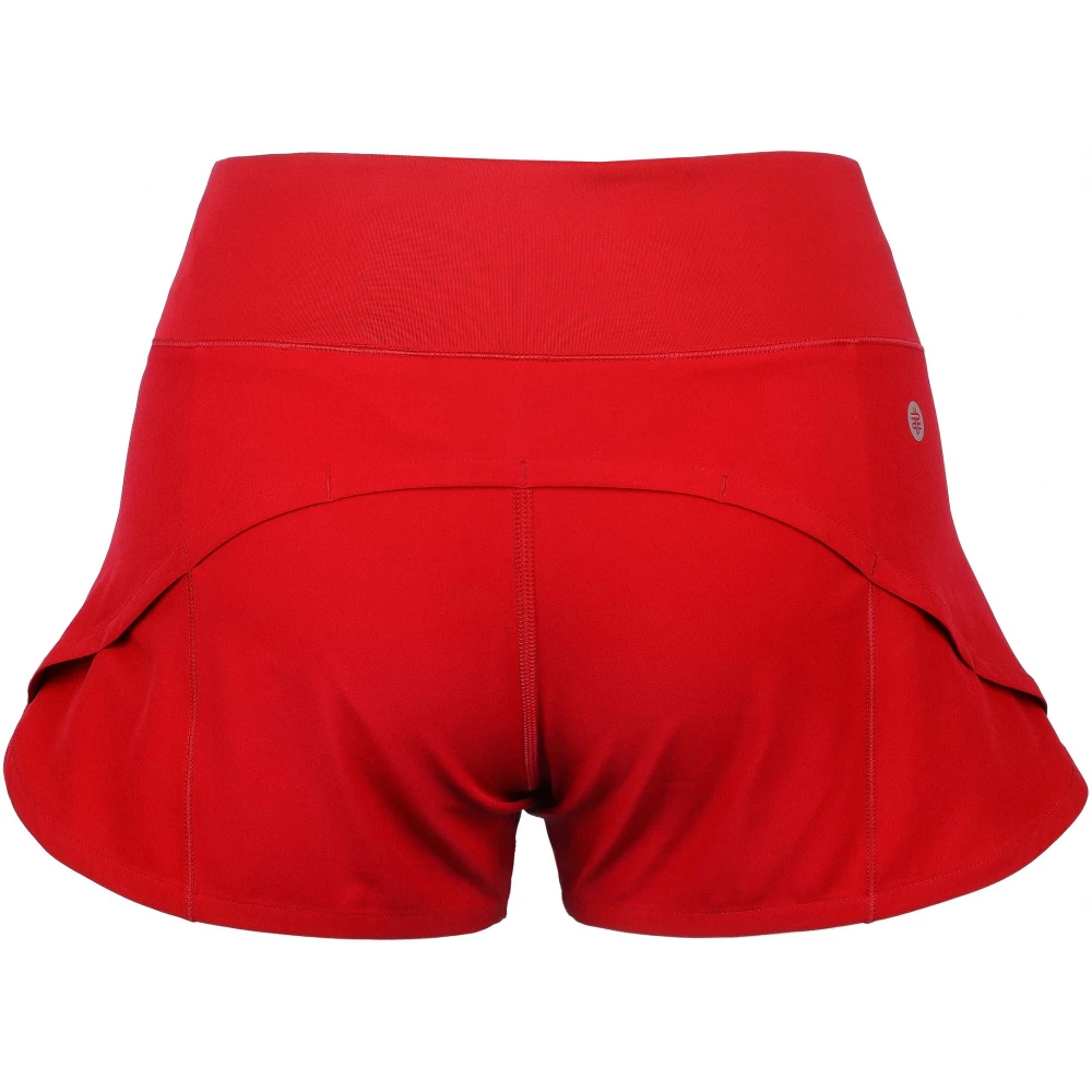 DUC Women’s Summer 3 Inch Impeccable Tennis Shortie (Red) - Image 2