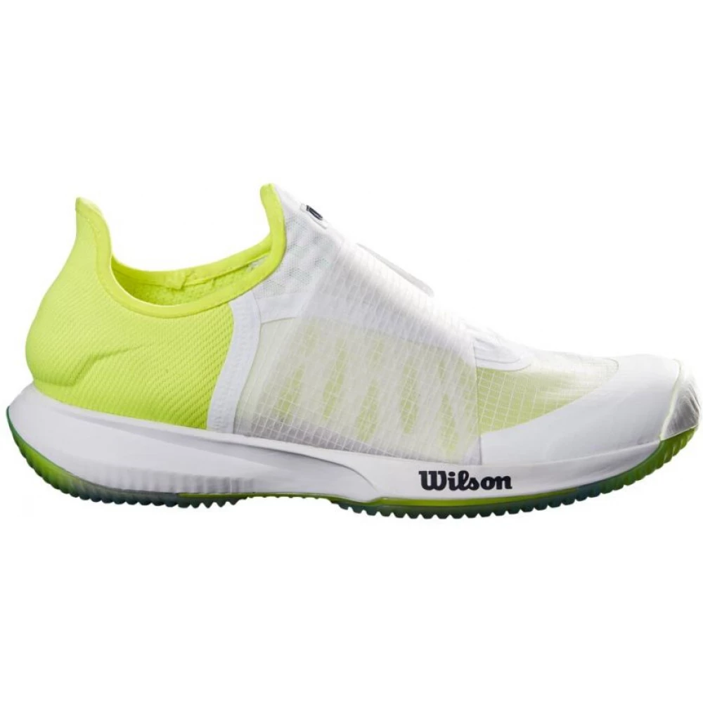 Wilson Men’s Kaos Mirage Tennis Shoes (White/Safety Yellow/Soothing Sea)