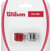 Wilson Pro Feel Dampener (Silver/ Red) -Tecnifibre Shop WRZ527500 Wilson Pro Feel Dampener Silver Red 1000 1000