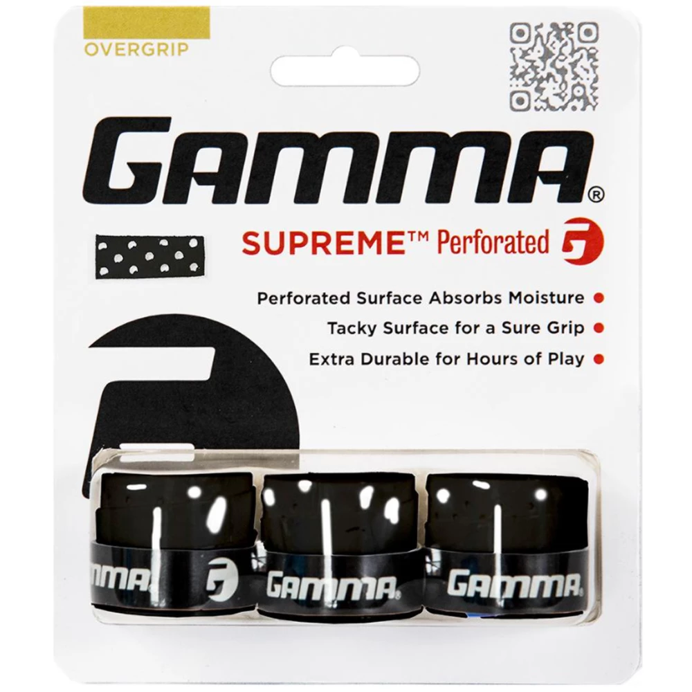 Gamma Supreme Perforated Tennis Racquet Overgrip (3-Pack) 4 Gamma Supreme Perforated Tennis Racquet Overgrip (3-Pack) - Image 2
