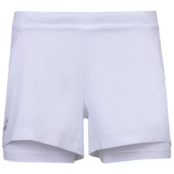 Babolat Girl’s Exercise Tennis Shorts (White/White)
