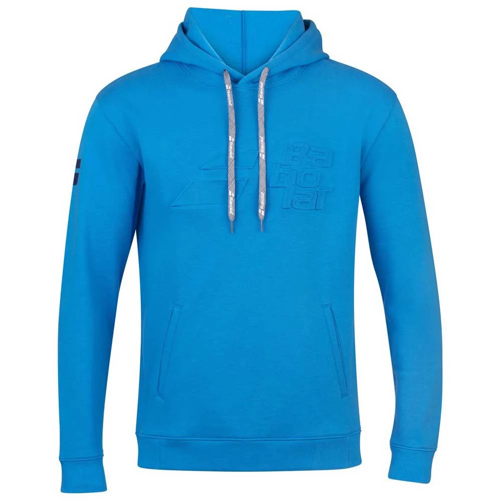 Babolat Boy’s Exercise Hooded Tennis Training Sweatshirt (Blue Aster) 3 Babolat Boy’s Exercise Hooded Tennis Training Sweatshirt (Blue Aster)