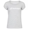 Babolat Women’s Exercise Tennis Training Tee (High Rise/Heather) -Tecnifibre Shop babolat exercise logo tennis training tee high rise heather 1000 1000