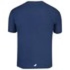 Babolat Boy’s Exercise Tennis Training Tee (Estate Blue/Heather) -Tecnifibre Shop babolat exercise logo boys blue estate back 1000 1000