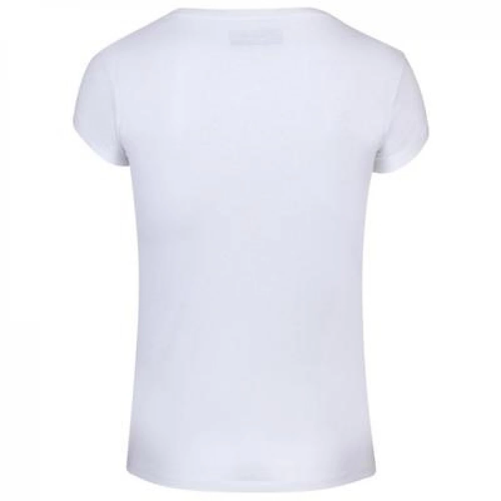 Babolat Women’s Exercise Tennis Training Tee (White/White) 4 Babolat Women’s Exercise Tennis Training Tee (White/White) - Image 2
