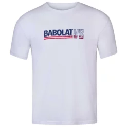Babolat Men’s Vintage Crew Neck Tennis Tee (White/White)