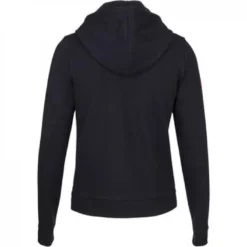 Babolat Women’s Exercise Hooded Tennis Training Sweatshirt (Black/Black) -Tecnifibre Shop babolat exercise womens hooded jacket black back 1000 1000