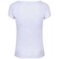 Babolat Girl’s Play Cap Sleeve Tennis Tee (White/White) -Tecnifibre Shop babolat play womens cap sleeve white back 1000 1000