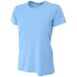 A4 Women’s Cooling Performance Crew Neck Tee (Light Blue)