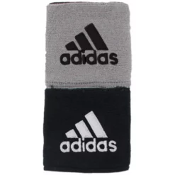 Adidas Interval Reversible Tennis Wristband (Black/White/Silver)