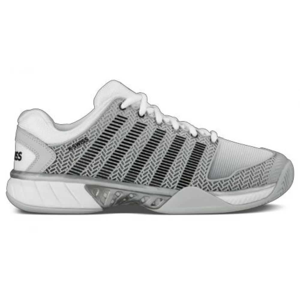 K-Swiss Men’s Hypercourt Express Tennis Shoes (Gray/White/Silver) 3 K-Swiss Men’s Hypercourt Express Tennis Shoes (Gray/White/Silver)