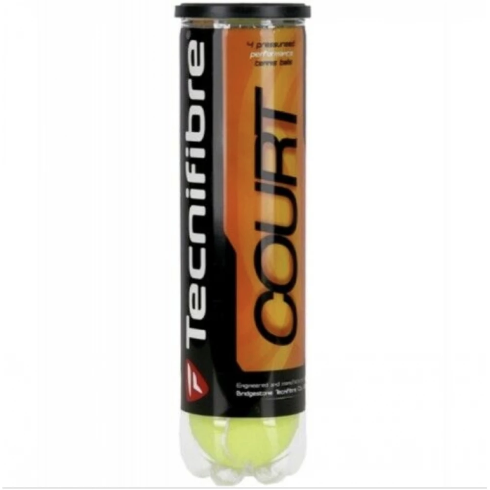 Tecnifibre Court Tennis Balls (Can Of 3) 3 Tecnifibre Court Tennis Balls (Can Of 3)