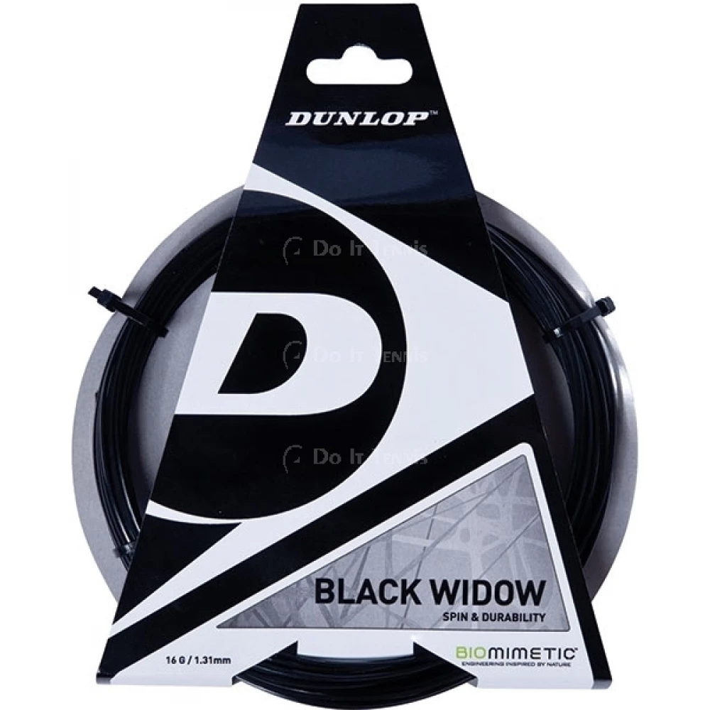Dunlop Black Widow 18g Tennis String (Set) 3 Dunlop Black Widow 18g Tennis String (Set)