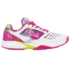 Fila Women’s Axilus 2 Energized Tennis Shoes (White/Pink Peacock/Evening Primrose) -Tecnifibre Shop fila womens axilus 2 energized tennis shoes white pink primrose2 1000 1000