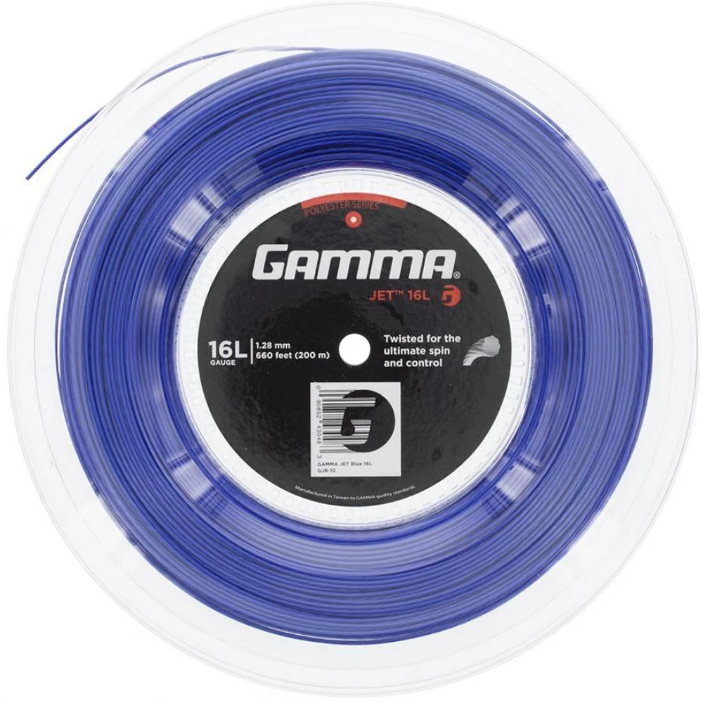 Gamma JET 16g Blue Tennis String (Reel) 3 Gamma JET 16g Blue Tennis String (Reel)