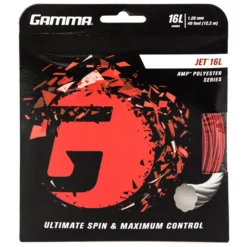 Gamma JET 16g Tennis String (Set) -Tecnifibre Shop gj19 red 16 gamma amp jet 16g red set 1000 1000
