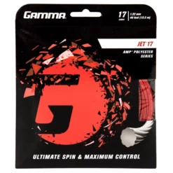 Gamma JET 17g Tennis String (Set) 6 Gamma JET 17g Tennis String (Set) -Tecnifibre Shop gj20 red 17 gamma amp jet 17g red set 1000 1000