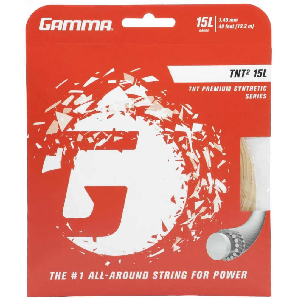 Gamma TNT2 15Lg Tennis String (Set) 3 Gamma TNT2 15Lg Tennis String (Set)