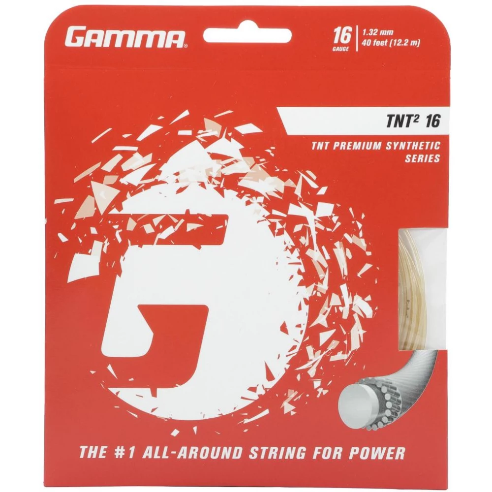 Gamma TNT2 16g Tennis String (Set) 3 Gamma TNT2 16g Tennis String (Set)