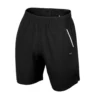 DUC Hunter Men’s Tennis Shorts (Black) -Tecnifibre Shop m2004 blk duc hunter mens tennis short front 1000 1000