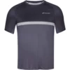 Babolat Men’s Compete Crew Neck Tennis Tee W/ UPF 50+ Performance Polyester(Black/Magnet) 1 Babolat Men’s Compete Crew Neck Tennis Tee W/ UPF 50+ Performance Polyester(Black/Magnet) -Tecnifibre Shop mens tennis tee black magnet front 1000 1000