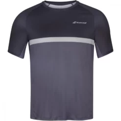 Babolat Men’s Compete Crew Neck Tennis Tee W/ UPF 50+ Performance Polyester(Black/Magnet)