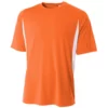 A4 Men’s Performance Color Block Crew Shirt (Orange) -Tecnifibre Shop n3181 org 1000 1000