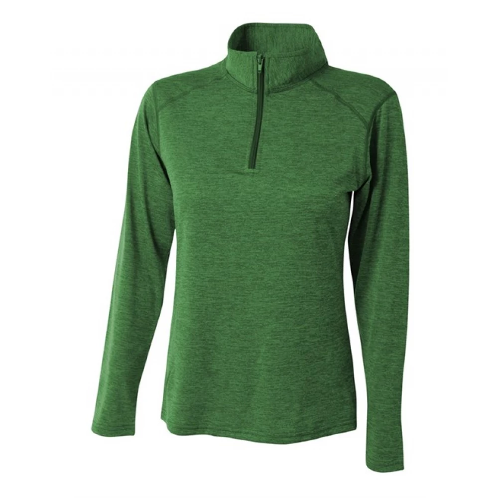 A4 Women’s Inspire Quarter Zip Long Sleeve Tennis Warm Up Top (Kelly)
