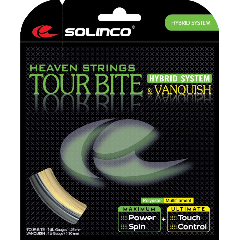 Solinco Hybrid Tour Bite 16L/Vanquish 16g 3 Solinco Hybrid Tour Bite 16L/Vanquish 16g