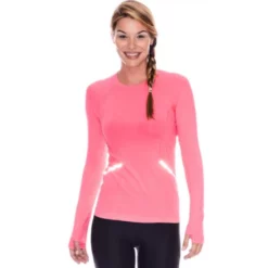 Bloq-UV Long Sleeve Reflective Waist Tennis Top (Watermelon)