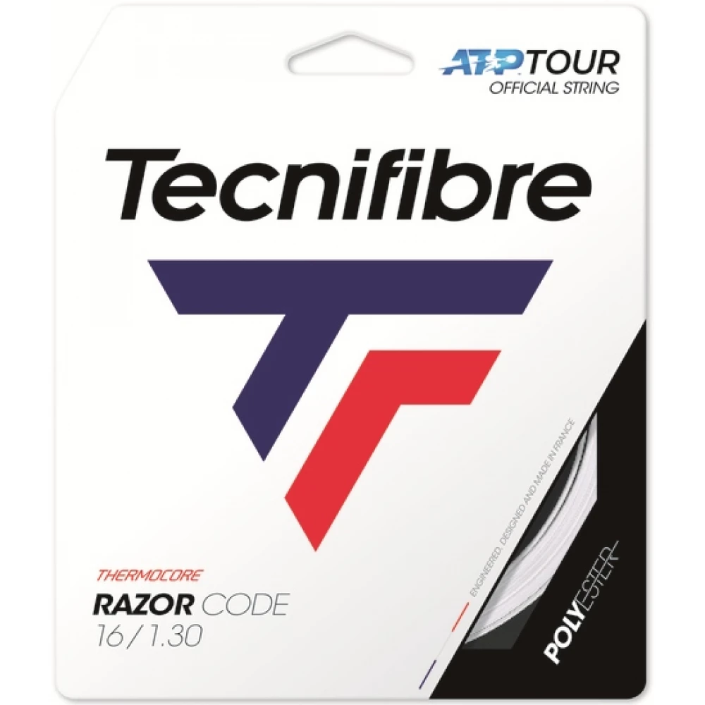 Tecnifibre Razor Code White 18g Tennis String (Set)