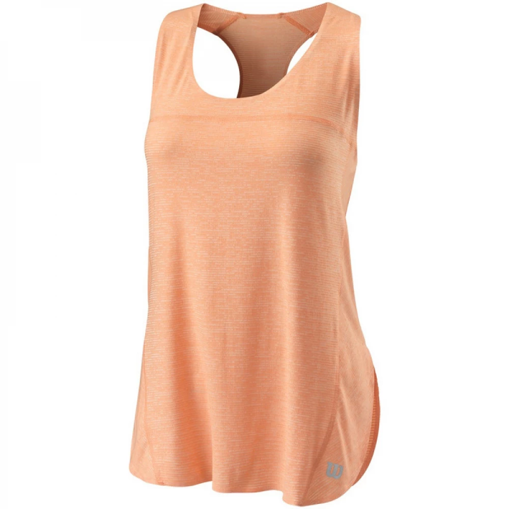 Wilson Women’s UL Kaos Tennis Tank (Papaya Punch/White) 3 Wilson Women’s UL Kaos Tennis Tank (Papaya Punch/White)