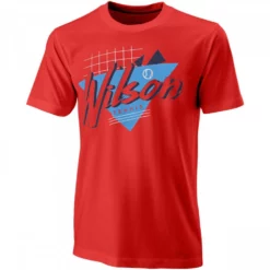 Wilson Men’s Nostalgia Tech Tennis Tee (Infrared/White)