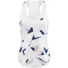 Babolat Women’s Compete Tennis Tank Top W/ Moisture Wicking Polyester (White/Estate Blue) -Tecnifibre Shop womens tank top ester blue 1000 1000