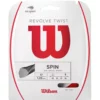 Wilson Revolve Twist 17g Red Tennis String (Set) -Tecnifibre Shop wr830000217 revolve twist 17 rd pkg 1000 1000